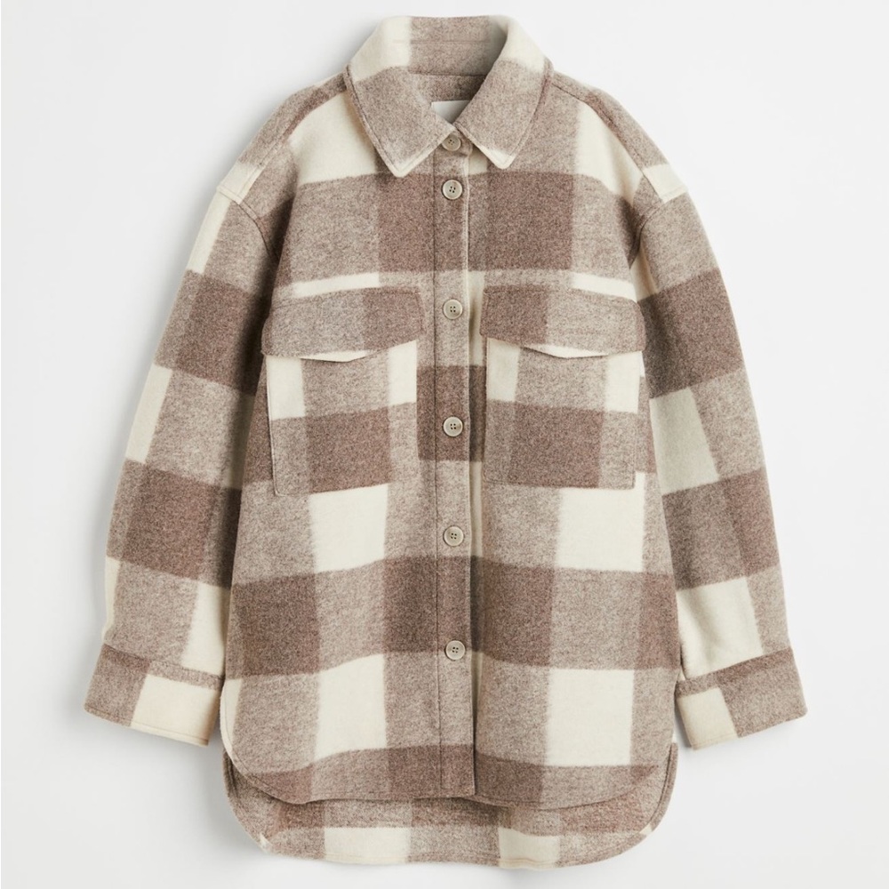 Oversized shacket